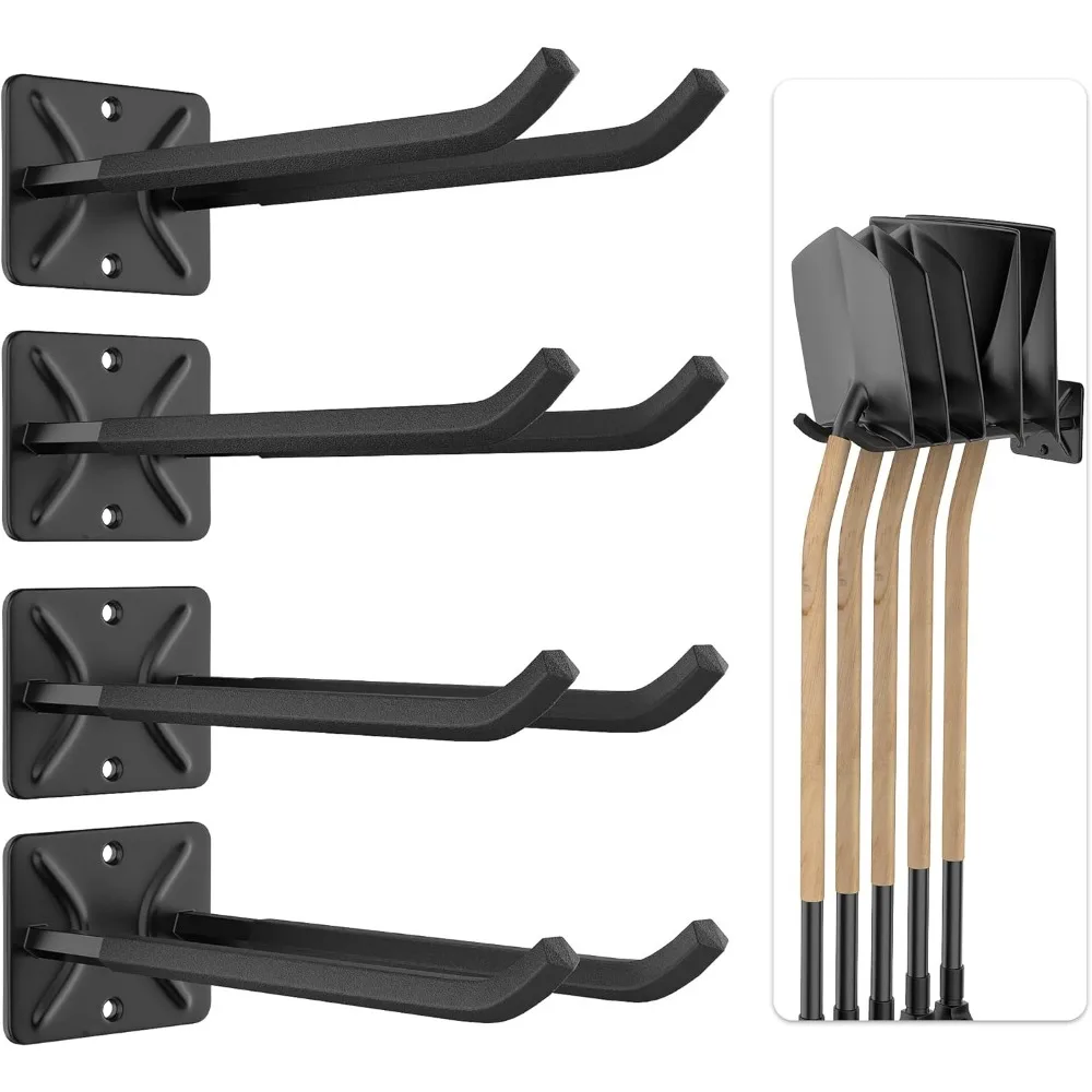 

Сверхмощные стальные гаражные крючки, настенный органайзер 12,4 дюйма для инструментов и шин, 4 шт. в упаковке