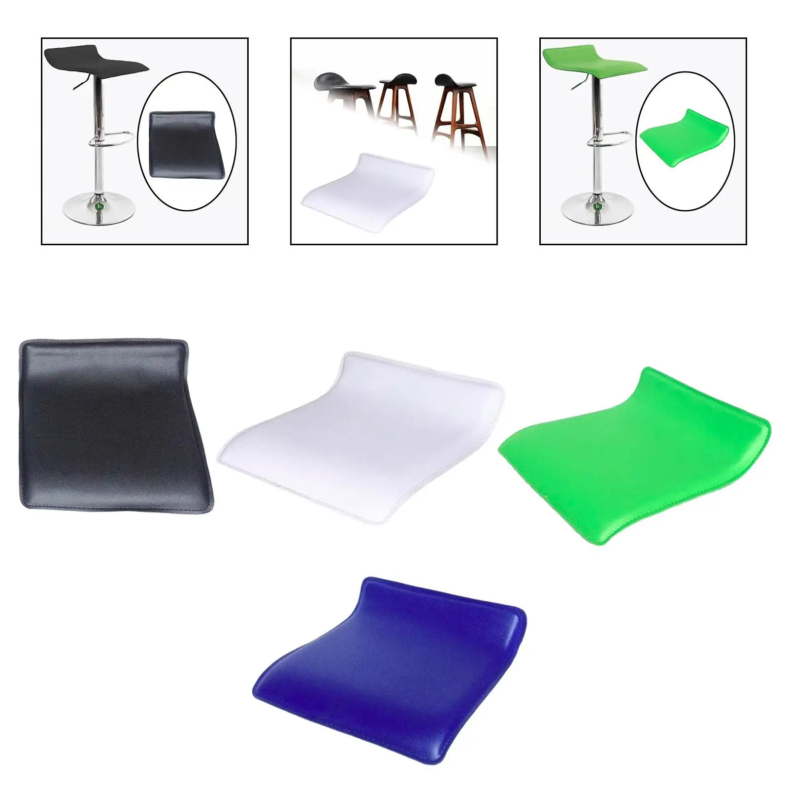 Bar Stool Seat Replacement PVC Wear Resistant Stylish Bar Stool Parts Kitchen Bar Stool Accessory for Home Bar Dining Room