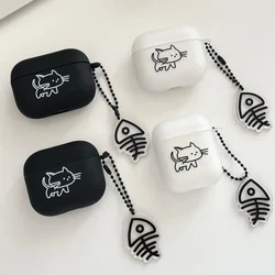 Cute cases For Airpods Pro 2 Caroon Cat Headphone Case For Airpods 4 airpod 3 air pods Pro 2 Earphone Cover matte airpods case