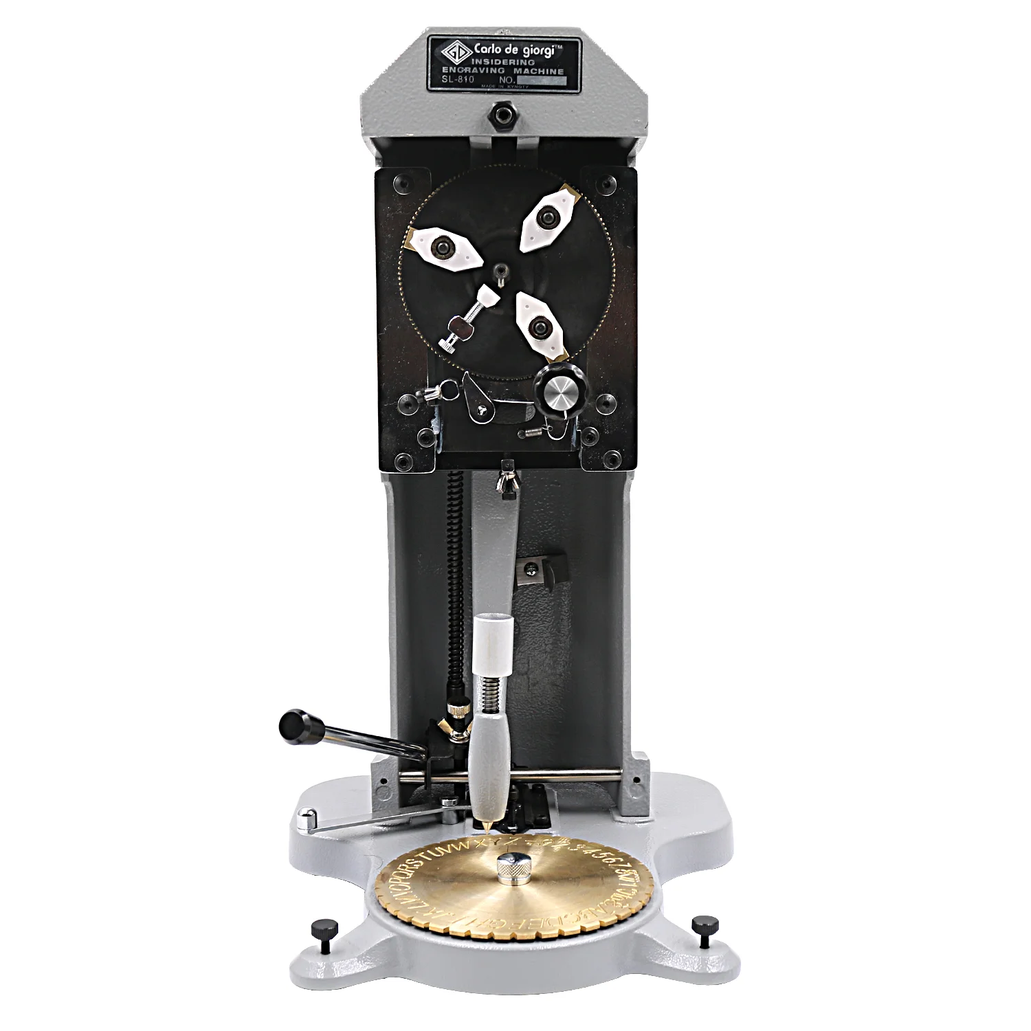 Jewelry Making Equipment Ring Engraver for Rings Standard Letter Block Stamper Double Sided Dial Inside Ring Engraving Machine