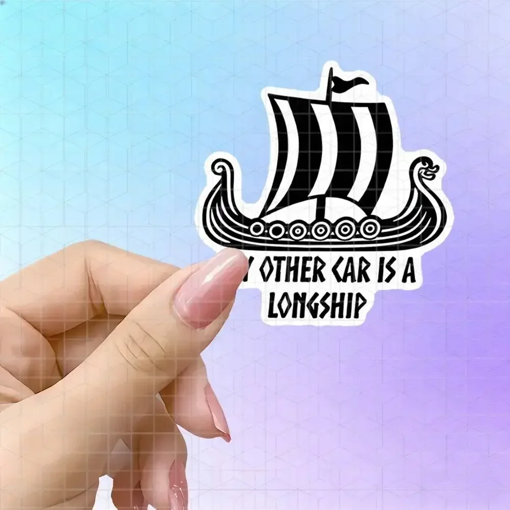 My Other Car Is A Viking Longship Funny Vinyl Sticker Matte Self-Adhesive Decal For Car Laptop Water Bottle Viking Culture Fan