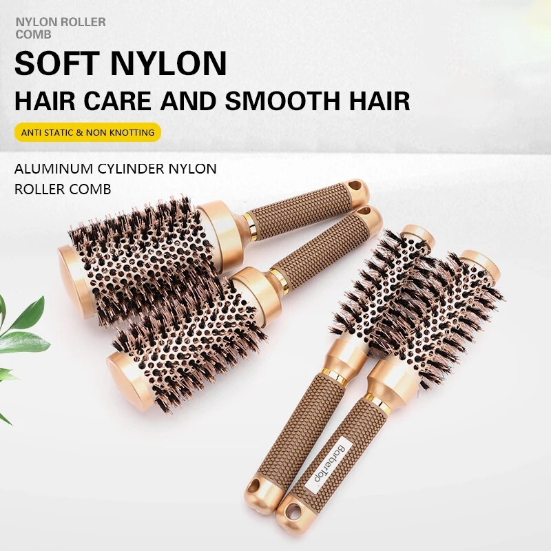 BARBERTOP Round Comb Salon Hair Comb Styling Tools Barbershop Hairdressing Curling Hair Brushes Combs