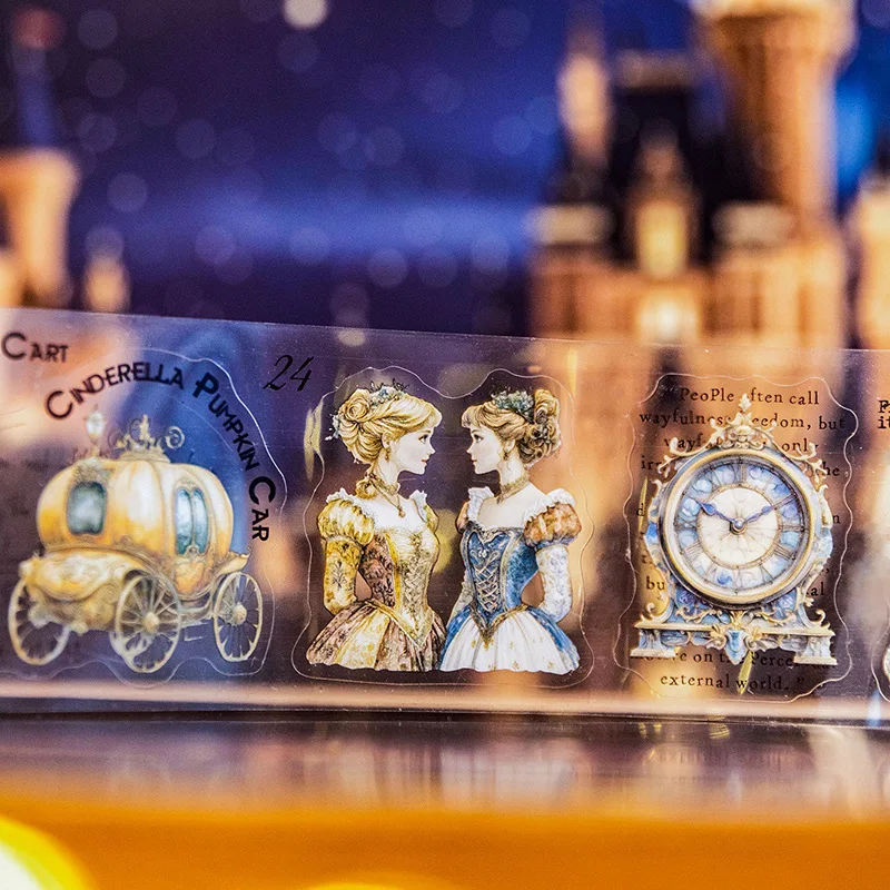 

1pcs/1lot Decorative Adhesive Tapes hidden magazine of fairy tales Junk Journal DIY Japanese Masking Scrapbooking Stickers