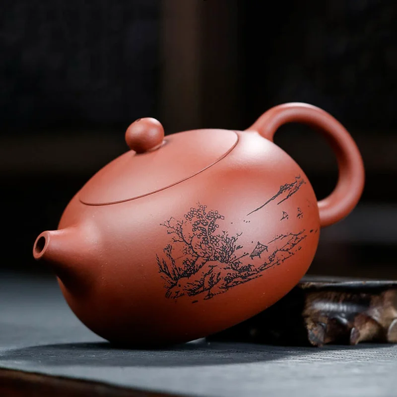 420ml Purple Clay Teapot Tea Set Handmade Teapot Gift