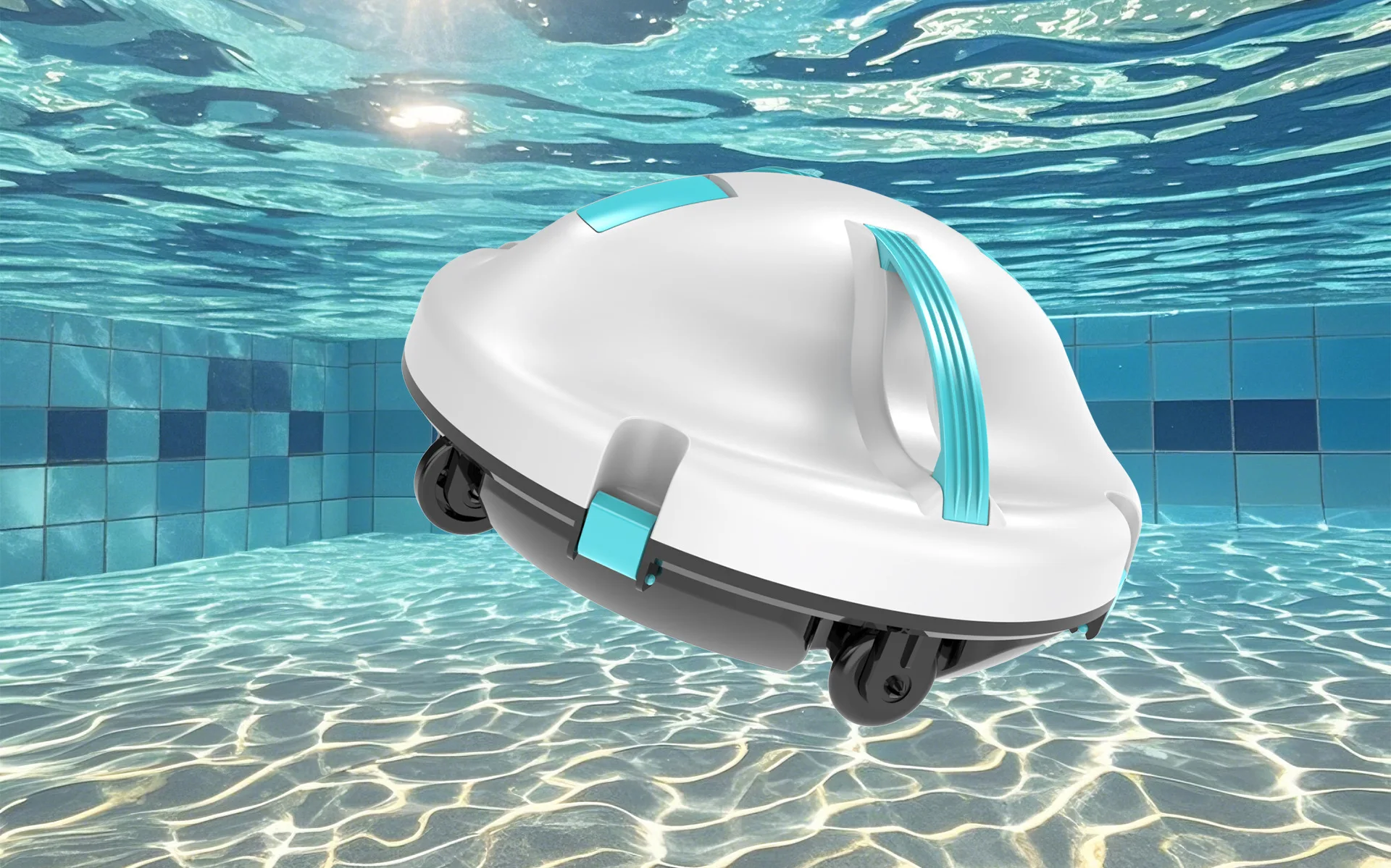 Automatyczny bezprzewodowy robot do czyszczenia basenu, odkurzacz robota do czyszczenia dna basenu.