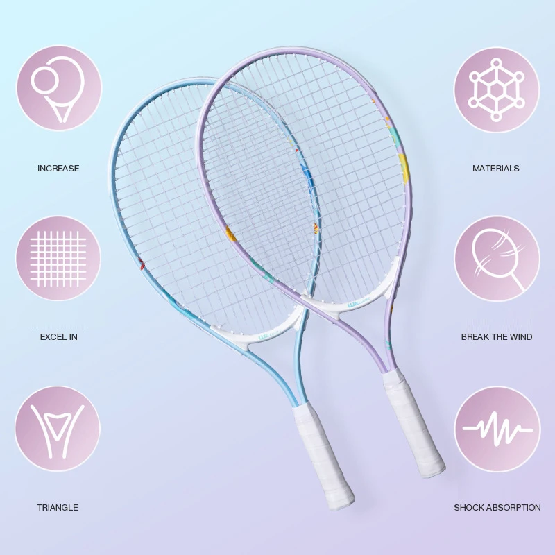 New Kid Tennis Racket Aluminum Alloy Split Material Sports Beah Tennis Racket Tennis Racket For Children Tennis Racket Cover