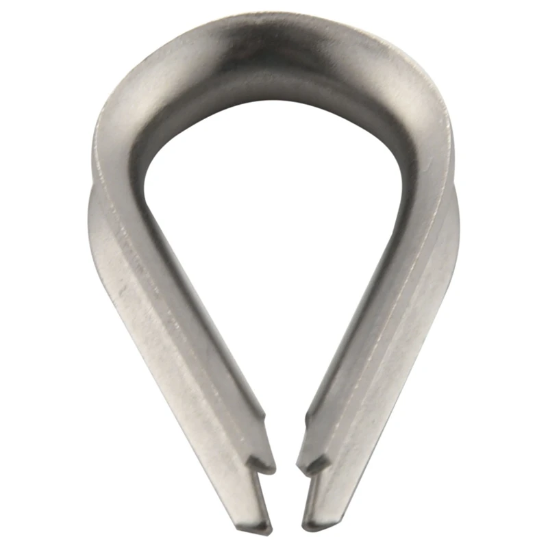 250Pcs Wire Rope Cable Thimbles Combo And Aluminum Crimping Loop Sleeve Assortment Kit For Wire Rope Cable Thimbles Rigging