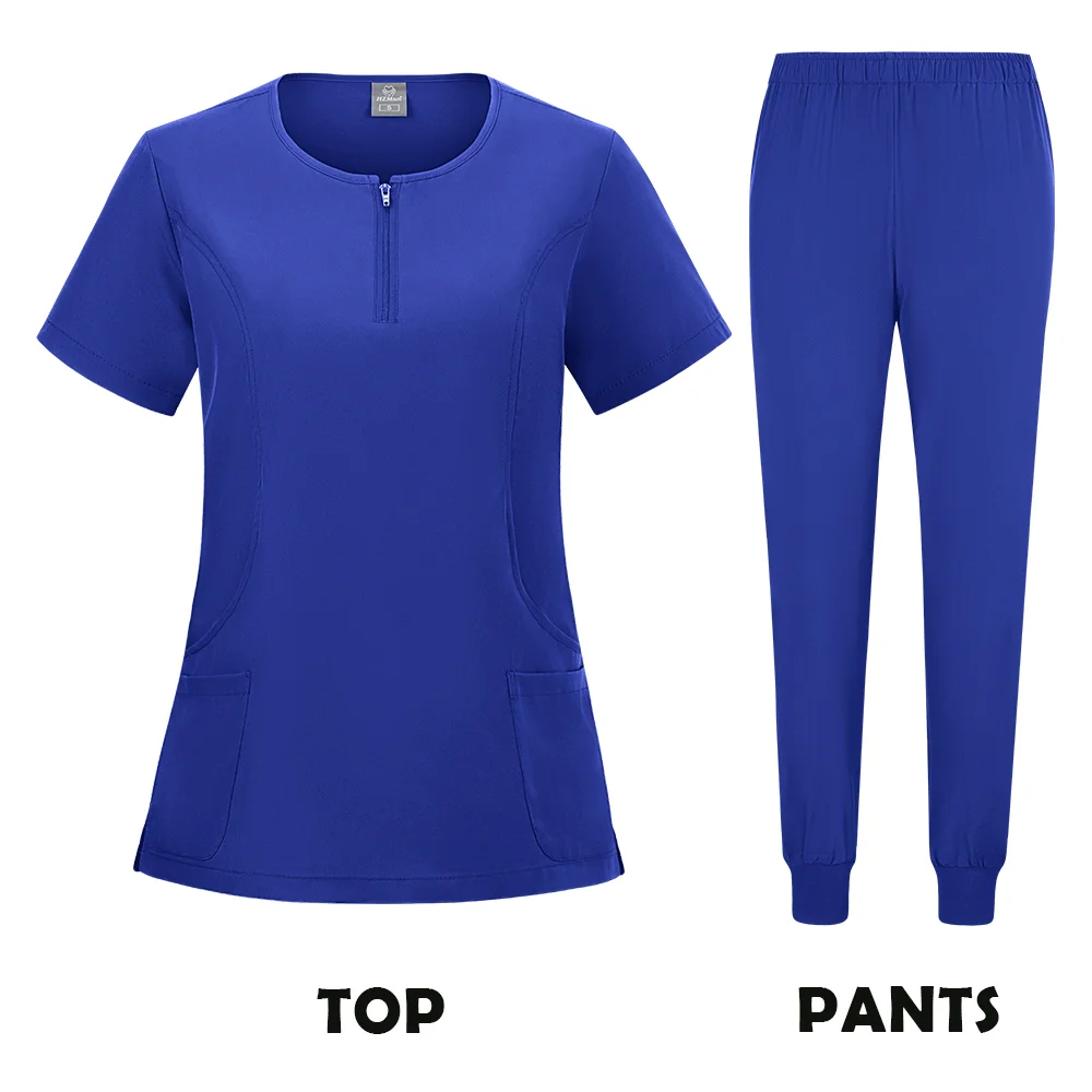 Surgical Uniform Woman Work Clothes  Medical Scrub Nurse Useful Accessories Plus Size Sets Beauty Salon Pharmacy Workwear