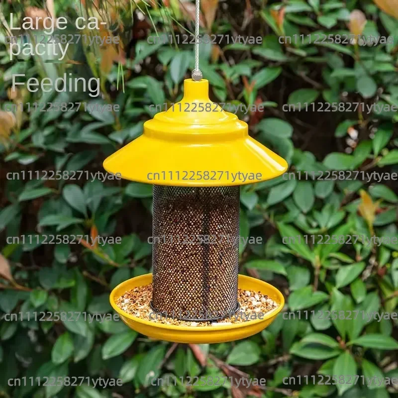 border modern environmental protection outdoor intelligent elastic anti-mouse metal bird feeder courtyard garden