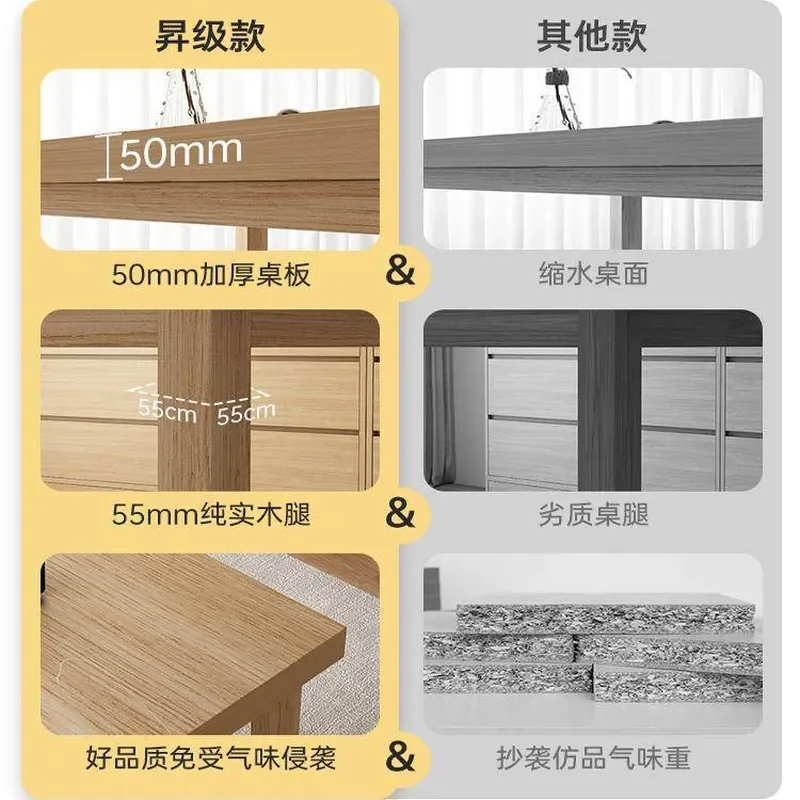for Computer Desk Living Room Long Table Multifunctional Workbench Learning Home Desk Solid Wood Large Board Table