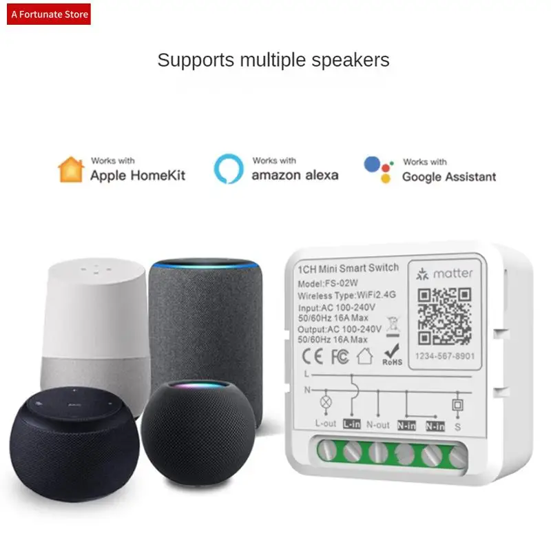 

16A Wi-Fi Mattre умный переключатель с измерением мощности мини-умный выключатель Smart Life Control Поддержка запасных частей Google Home