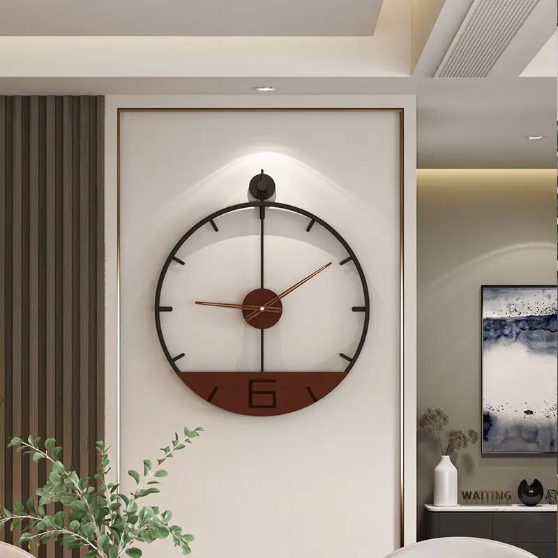 

Clock hanging wall, home minimalist living room, internet famous clock decoration, Nordic modern