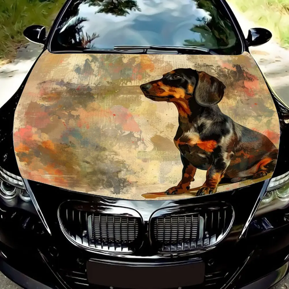 Dachshund Themed Car Graphics - Stunning Detail, Perfect for Small Cars and SUVs