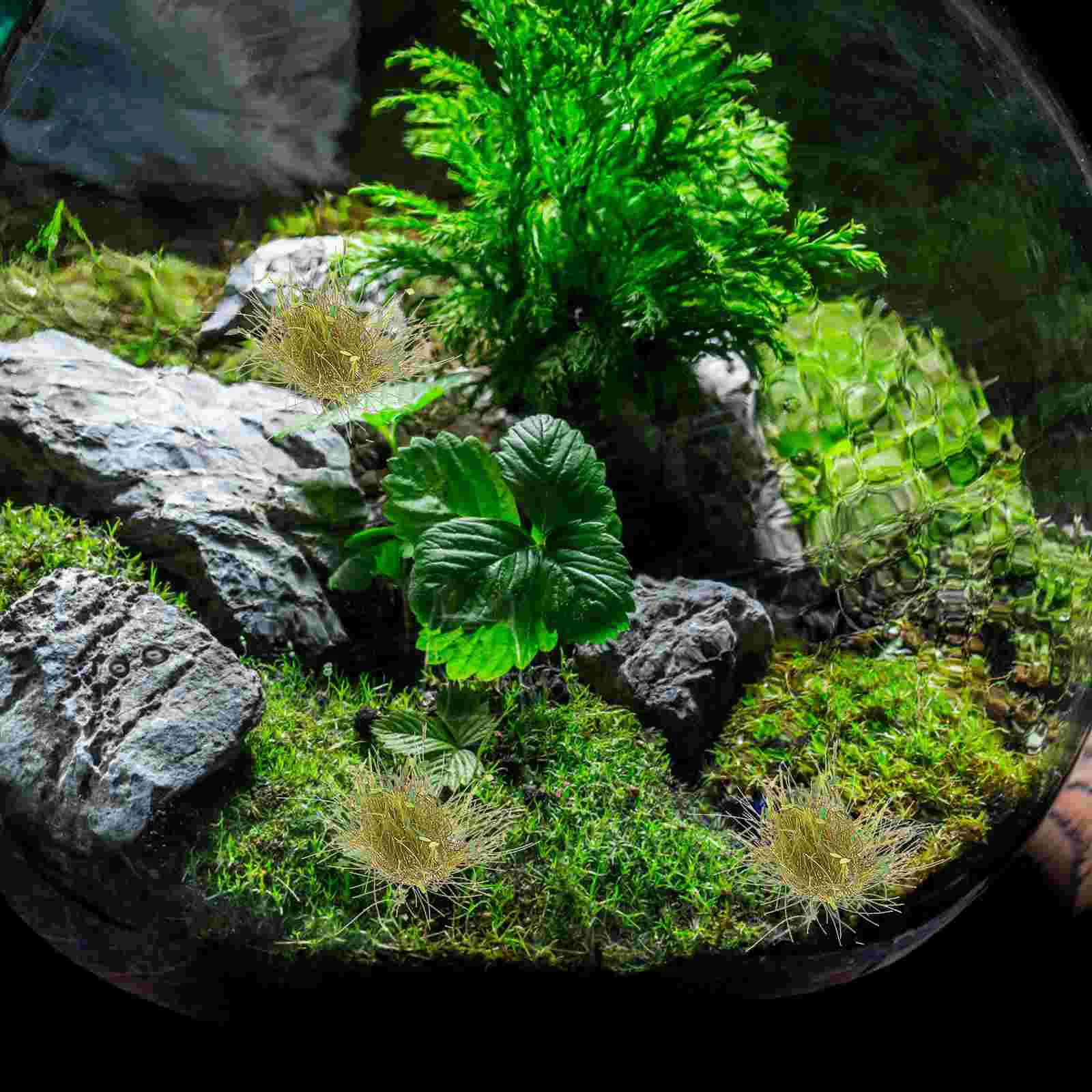 Accesorios de hierba de afilado, modelo falso, alfombra de resina, miniatura de bosque al aire libre