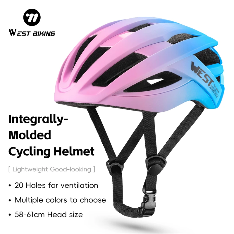 WEST BIKING Helmet Ultralight Outdoor Sport MTB Road Bike Helmet Multi-color Integrally-molded Men Women Bicycle Equipment