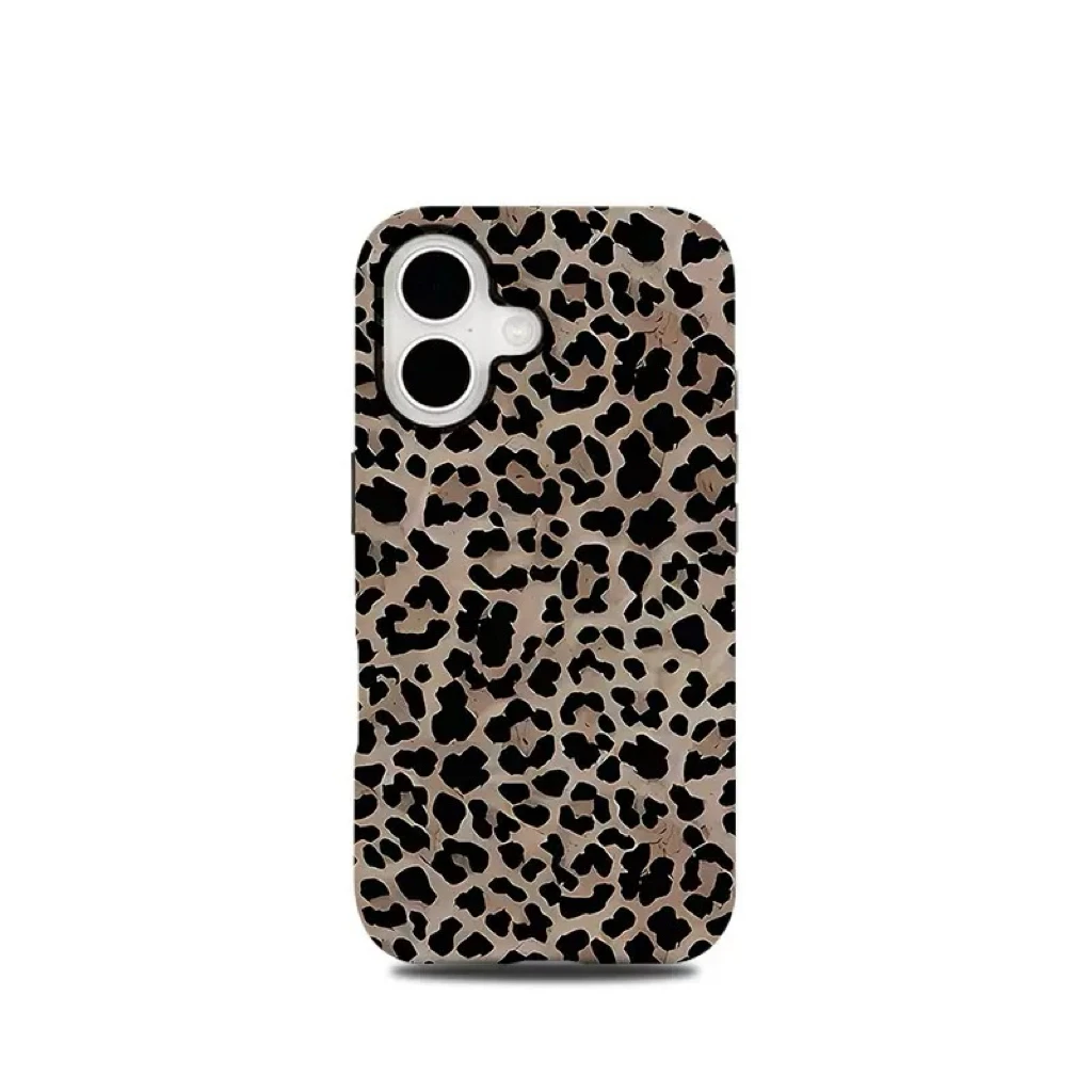 Luxuriöse Handyhülle mit Leopardenmuster für iPhone 17 16e 16 15 14 13 12 11 X XS XR XSMAX 7 8 Air Pro Max Plus Luxus-Doppelschicht
