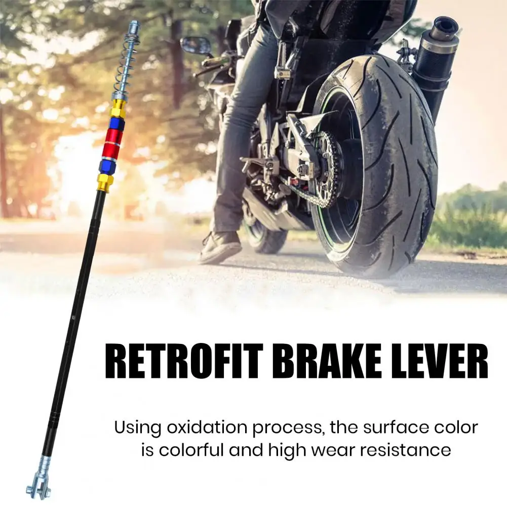 Aluminum Alloy Brake Lever Aluminum Alloy Motorcycle Brake Lever 49.5cm Brake Pull Rod Corrosion for Lc135 for Enhanced