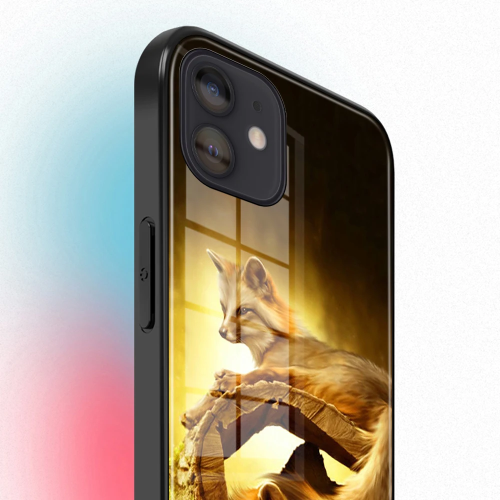 زين لوتس زهرة الشاكرات محاذاة اليوغا الزجاج المقسى حافظة هاتف آيفون 14 13 12 11 برو ماكس XS X XR 7 8 Plus SE 2020 Coque