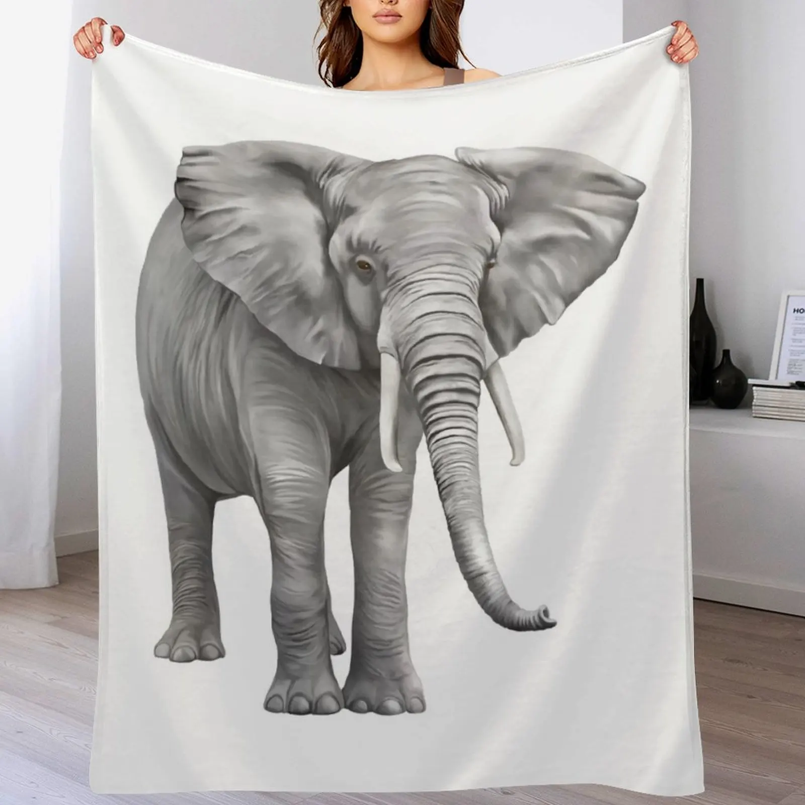 

Large Elephant Throw Blanket