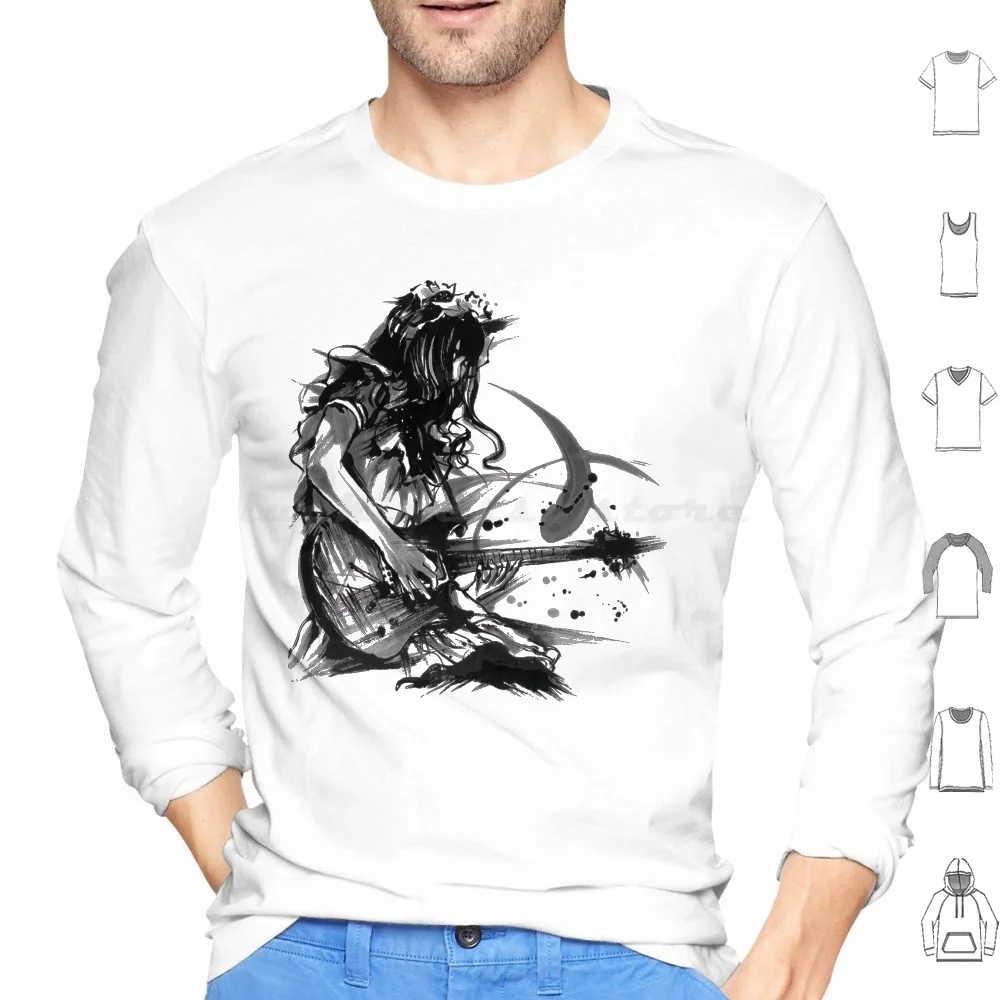 Kanami Band Maid Sudadera con capucha de algodón de manga larga Música Pop Metal Bandmaid Grupo Mujeres Niñas Misa Miku Okyuji Nippon Borudo Japón