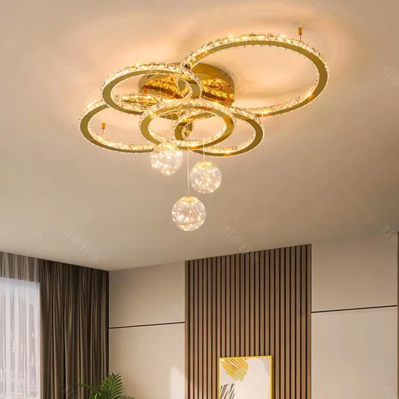 

Modern home decoration crystal chandelier, stair Pendant lamp, living room Pendant lights, interior lighting