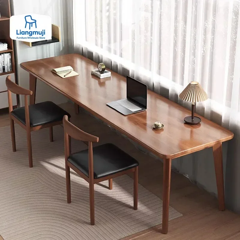 

Long Writing Office Desk Storage Standing Art Monitor Floor Computer Desks Setup European Mesa De Computador Modern Furniture
