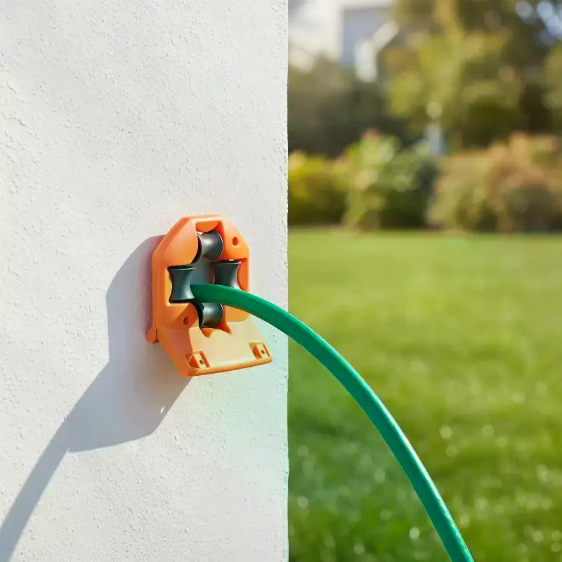 Outdoor Garden Hose Guide Bracket Wall Corner Anti Skid Pipe Positioning Roller Lawn Irrigation Hose Holder Accessories
