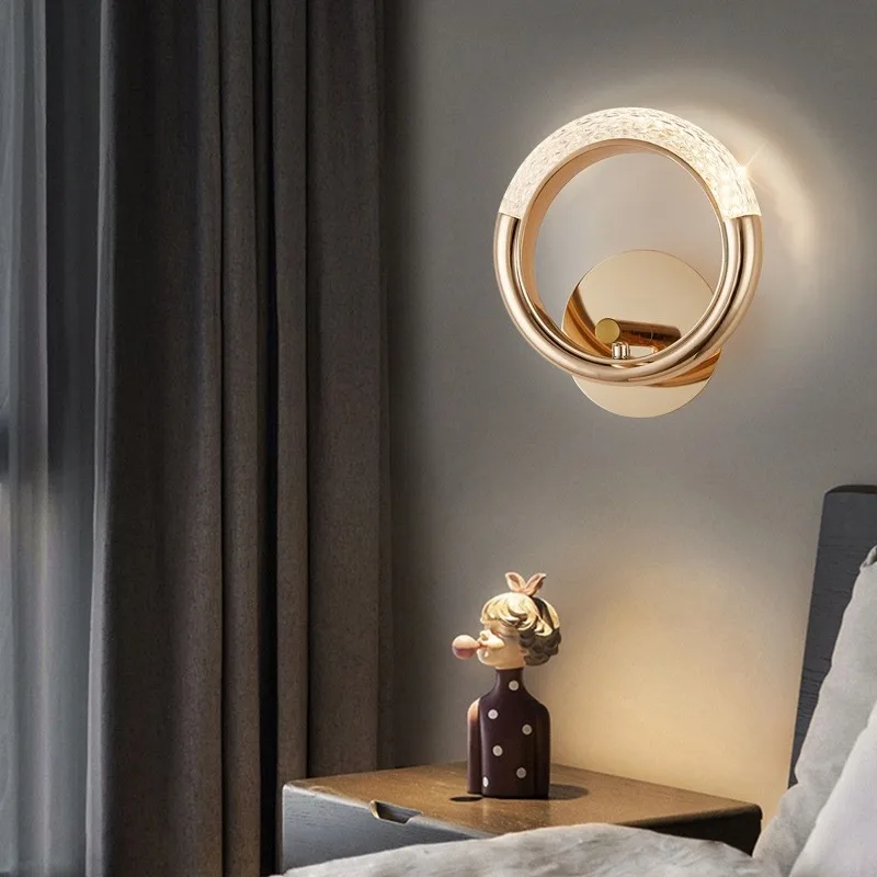 Nordic Creative Luxury Bedroom Bedhead Wall Light Living Room Corridor Balcony Entrance Dining Room