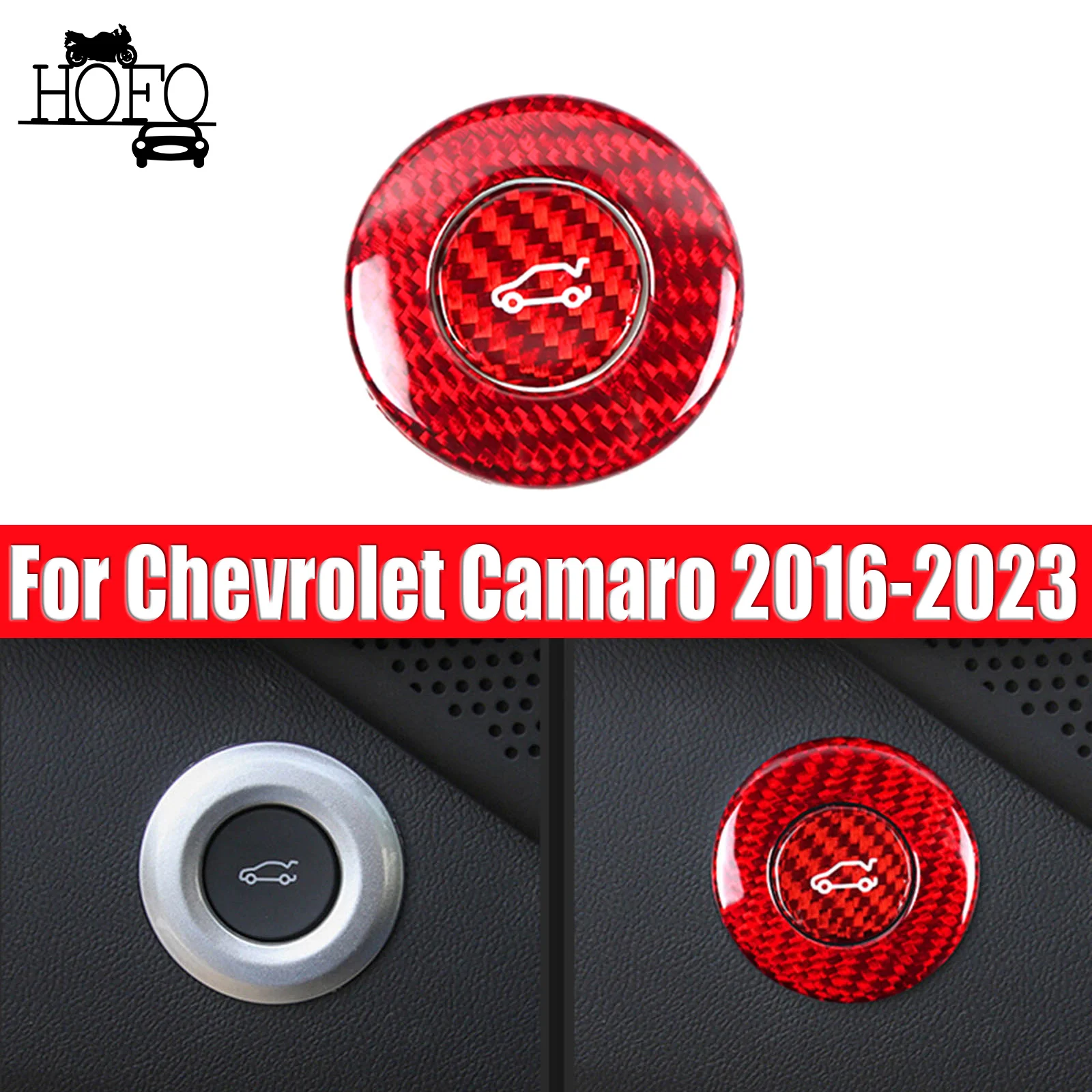 

For Chevrolet Camaro 2016-2023 Carbon Fiber Tail Gate Switch Trim