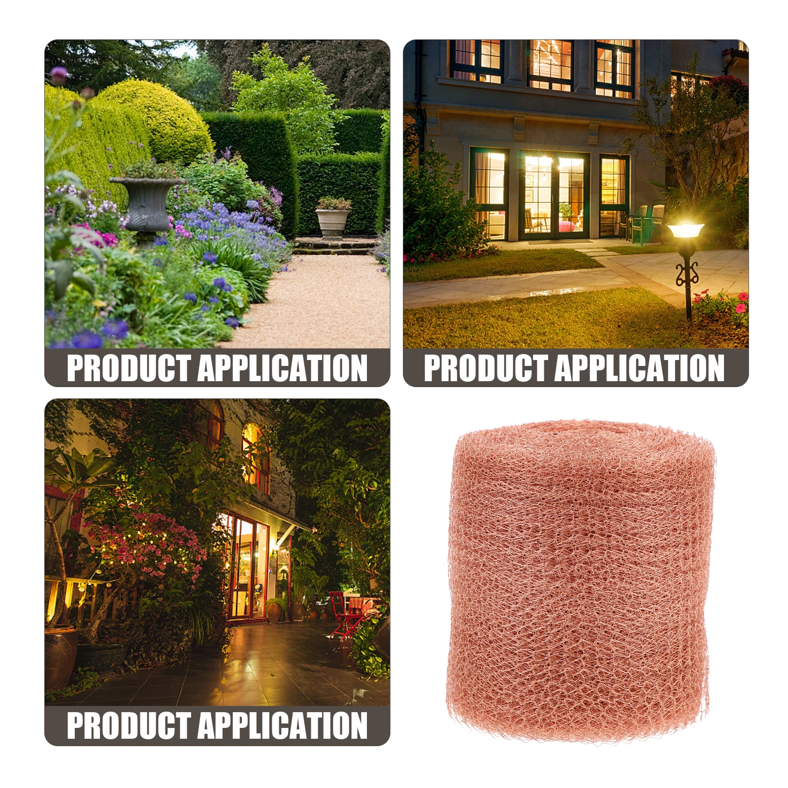 

Copper Wire Mesh Snail Stopper Lightweight Fire Resistant Rust Proof Practical Filter Home Rodent Long Cut Shape Widely Used