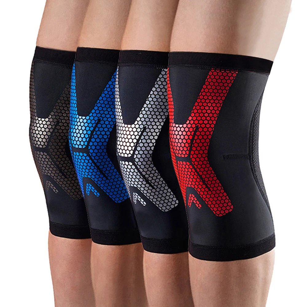 1Pcs Knee Compression Sleeve Swelling Recovery Knee Brace Support Pain Relief for Running Basketball Football Gym Workout Sport