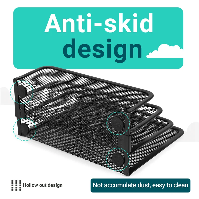 

J1UL1N Desk Mail Organizer Small File Holders Letter Organizer Document/Filing/Folders/Paper Organizer For Desktop