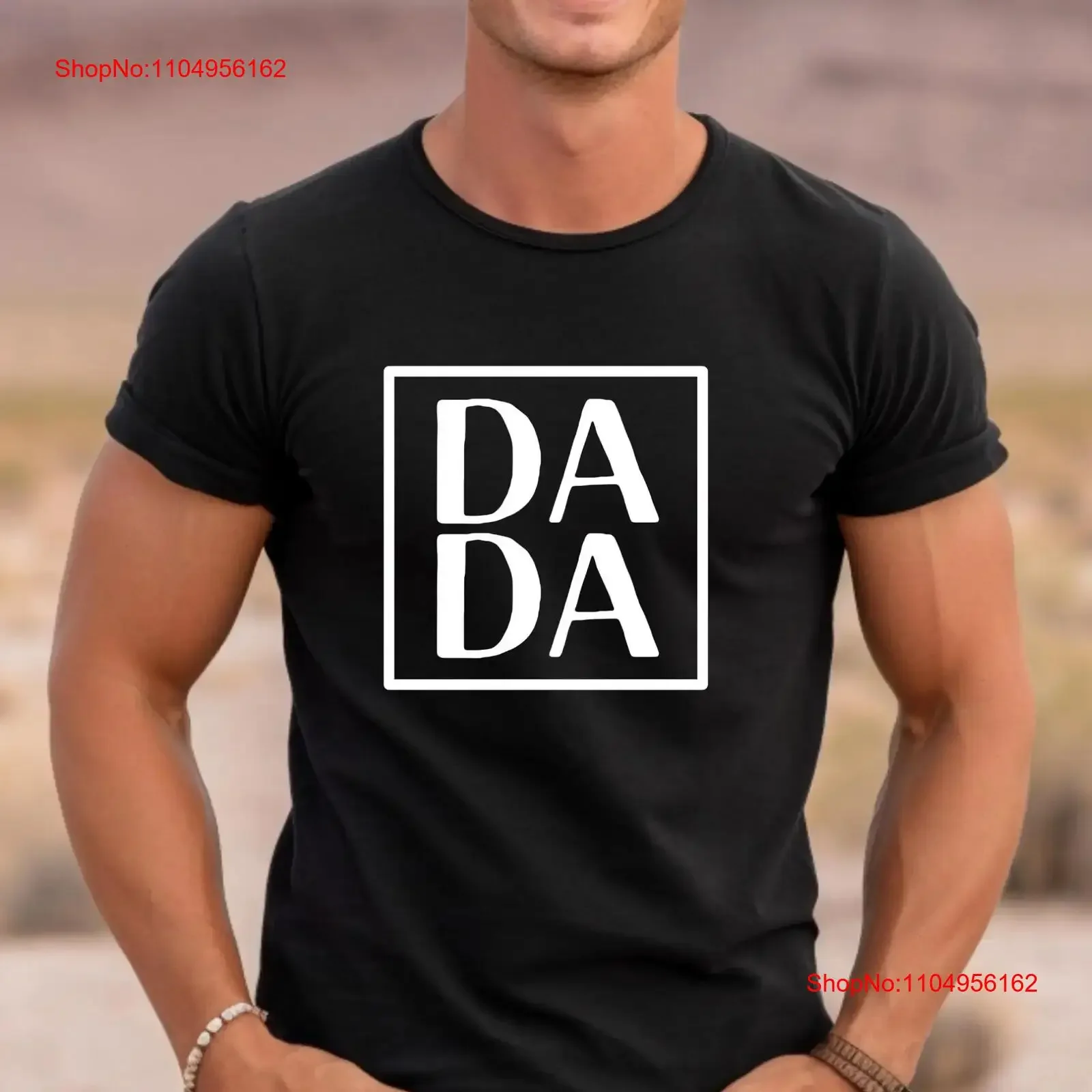 

DADA T Shirt Cool Dad Minimalist Fathers Day Best Ever Father Love vintage Washed Breathable Casual Soft homme streetwear