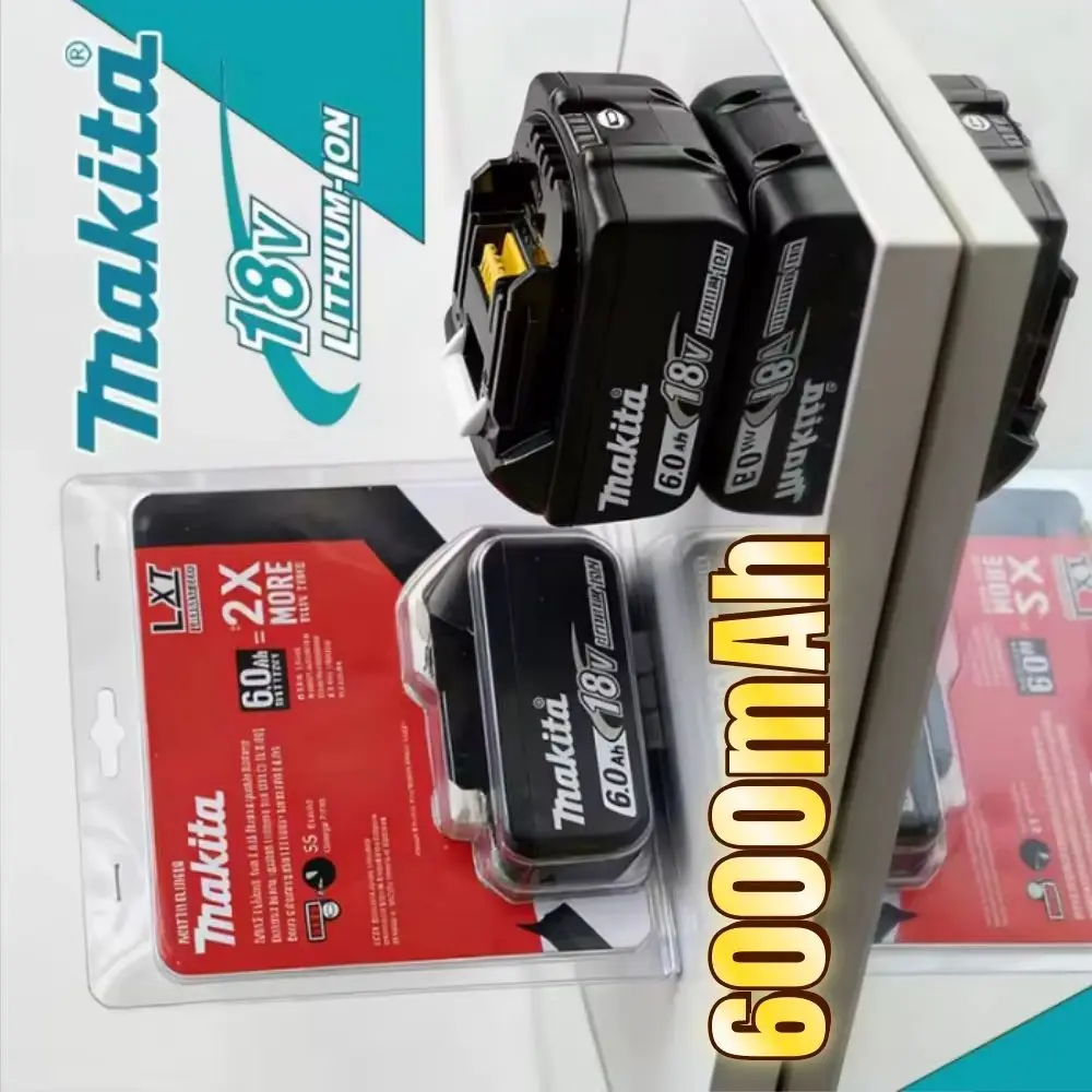 

Makita 18V BL1860B Rechargeable 18650 Battery with Charger Compatible 18V Tool Battery Replaceable for Tool Operation