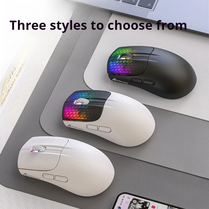 E-Sports Game Wireless Photoelectricity Mouse 6-Key 4000dpi Three Modes Connected  Tablet Laptop Desktop Computer Office Game