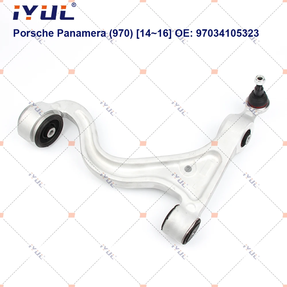 A Pair Front Lower Suspension Control Arm Triangle For Porsche Panamera 970 3.0 D 4.8 4S 4.8 Turbo 2014-2016 97034105323