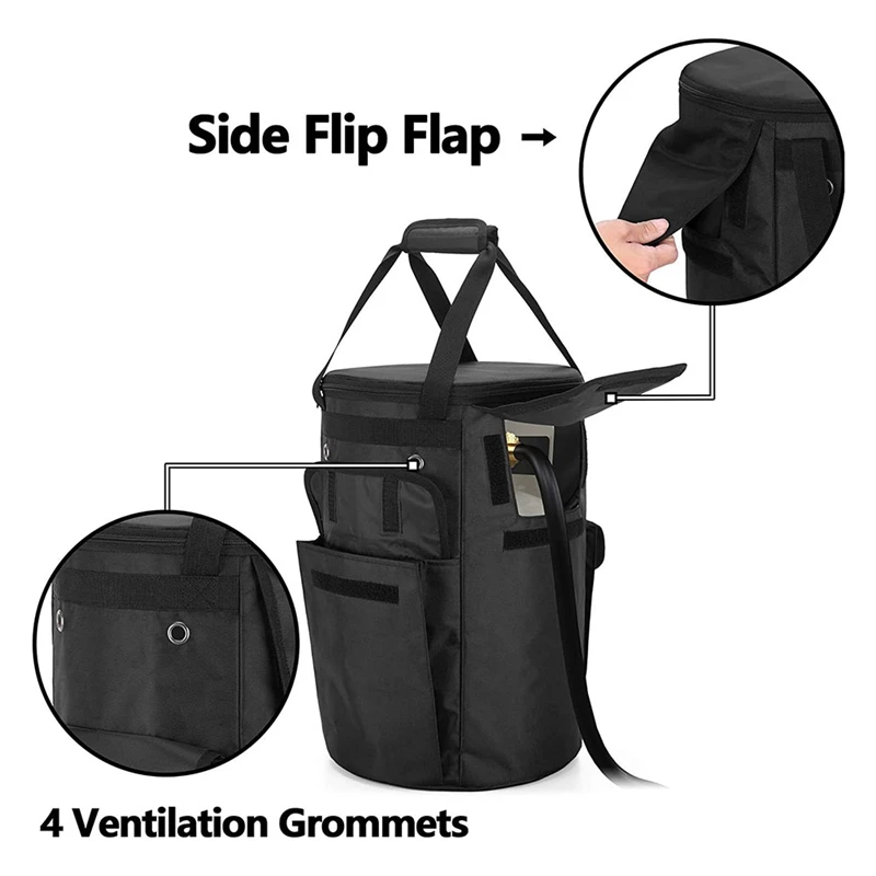 Saco de lata de propano portátil ao ar livre saco de tanque de propano de 20 lb, tanque de gás propano portátil