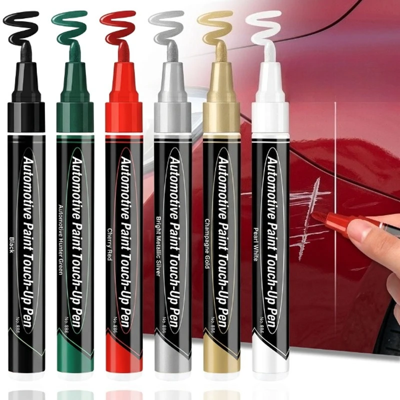 5PCS Car Scratch Repair Pen with Remover Wipes for Vehicle Paint Surface Minor Scratch Restoration Easy To Use Universal