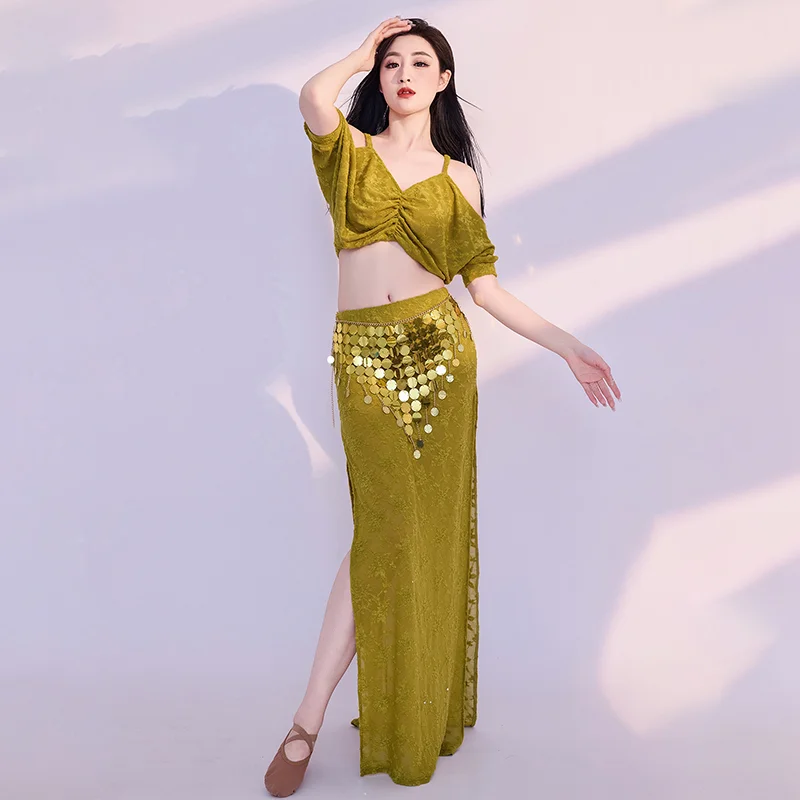 

New Belly Dance Performance Set Advanced Temperament Practice Suit for Women's Oriental Dance Professional Training Clothing