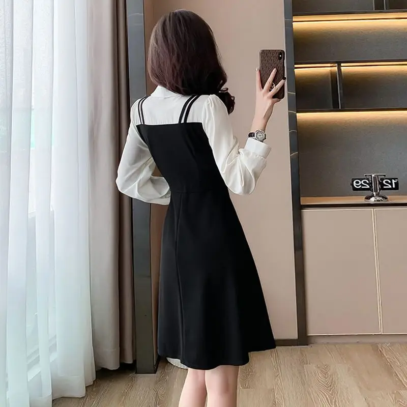 Woman Long Sleeve Dress Shirt Harajuku Beach High Quality Luxury Hot Aesthetic A Line Thic Y2k Tshirts Dresses For Women Chiffon