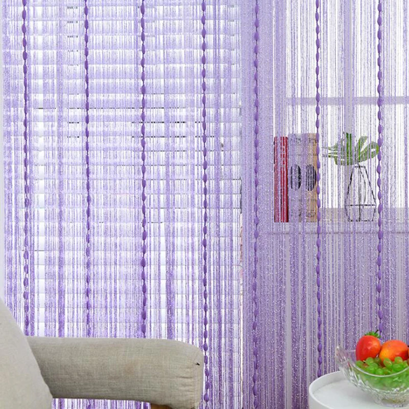 1PC Curtains Stripe Multicolor Classic Line Curtain Window Blind Valance Room Divider Door Decorative