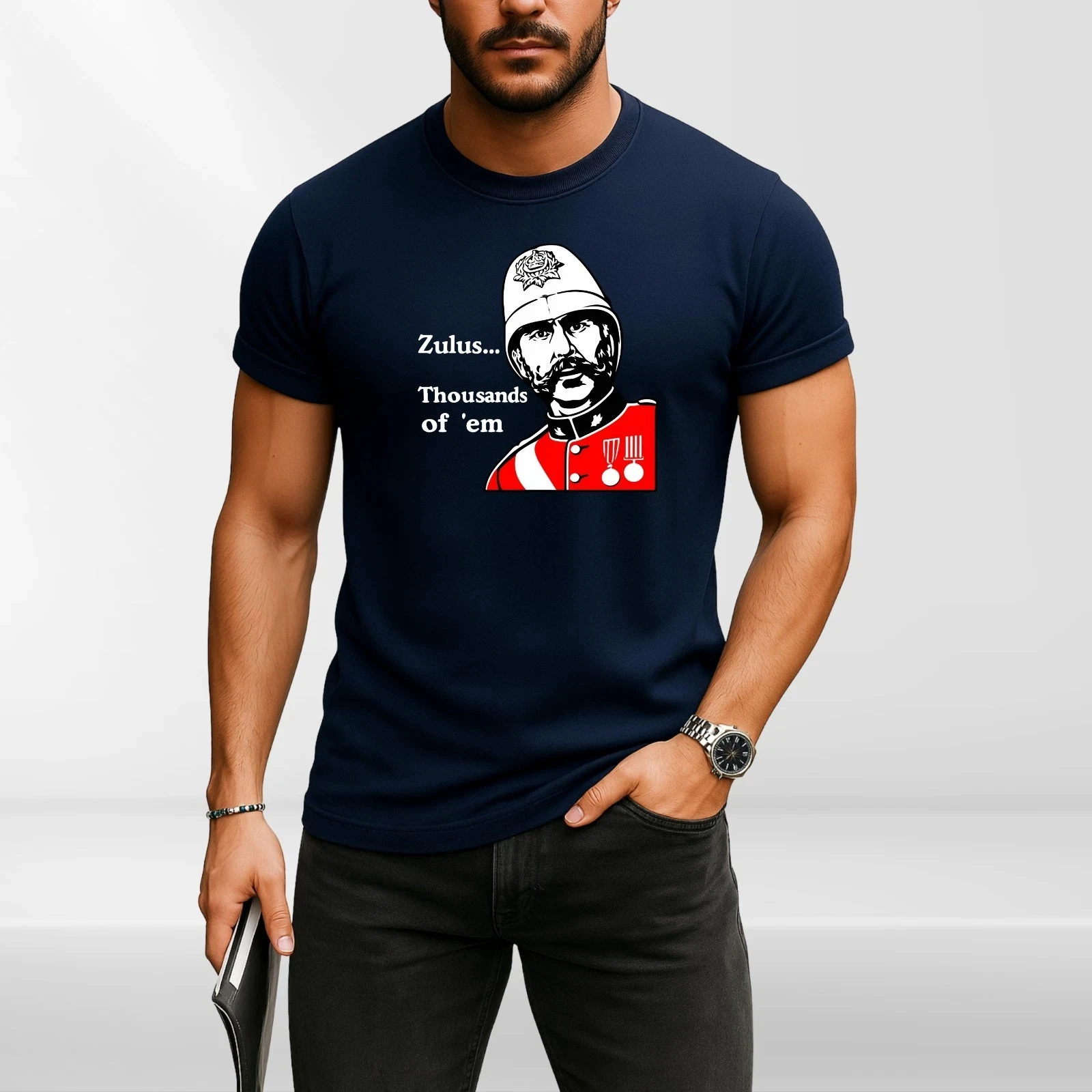 Camiseta Zulu Zulus Thousnad, chándal para hombre, ropa deportiva informal de algodón, jersey con cuello redondo, Tops de manga corta, ropa de calle de moda de verano