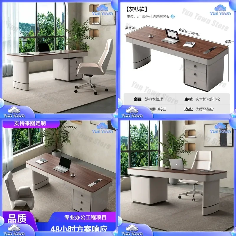 Italian Minimalist Rock Slab Desk Lamp for Modern Office Computer Desk Home Writing Desk Luxury Simple Light for Home
