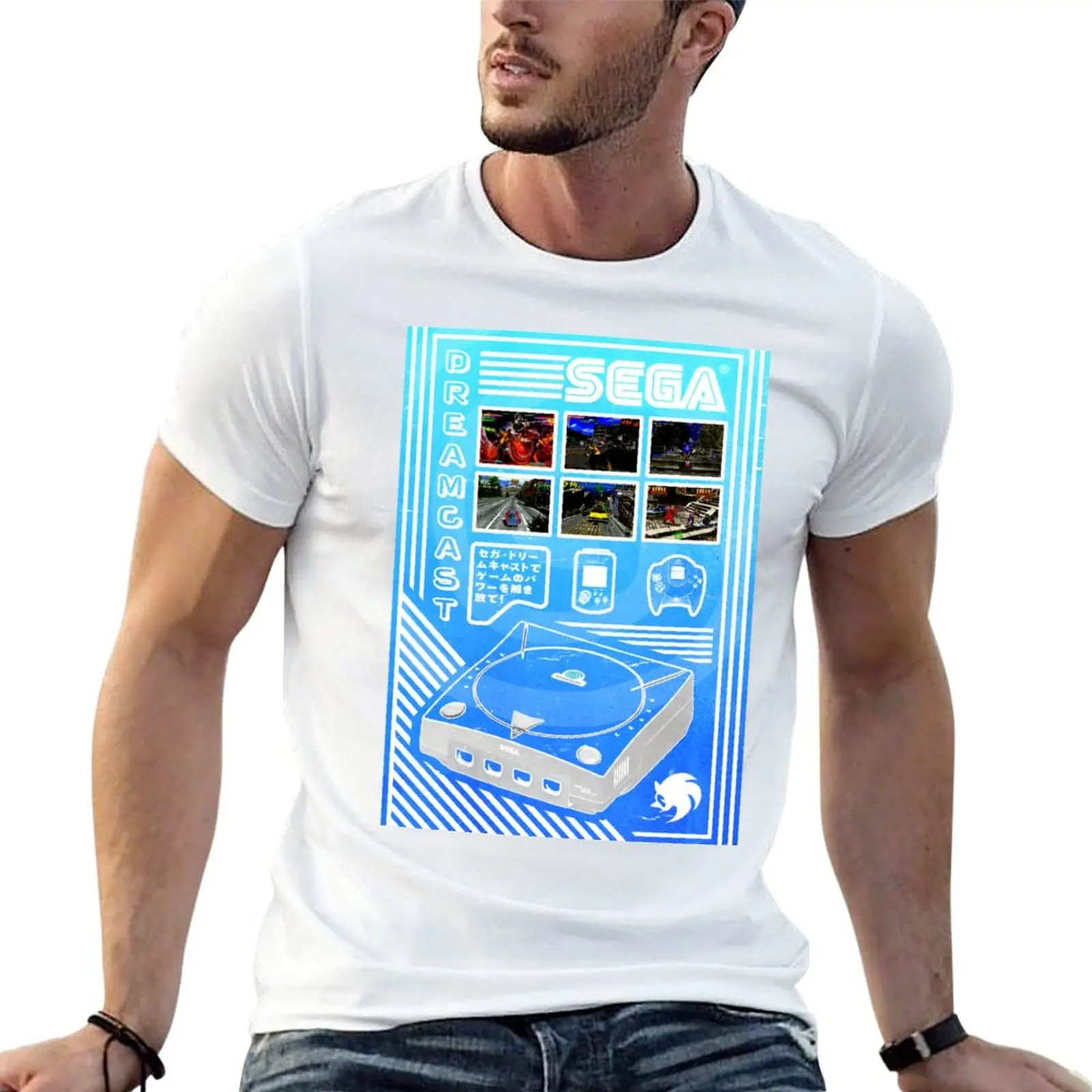 

brand quality 100% Dreamcast cotton luxury shirt t man T-Shirt Sega t Vector high Design shirt men cotton