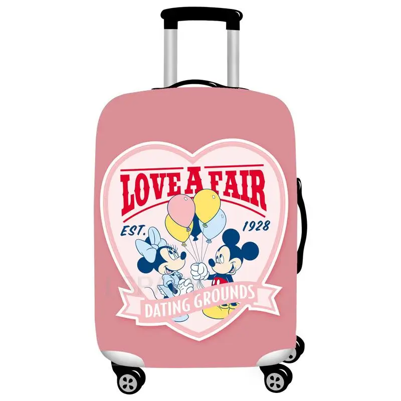 Luggage Protective Cover Daisy Duck Pattern Suitcase Dustproof Cover Trolley Stretch Fabric Case Elastic Travel Accessories