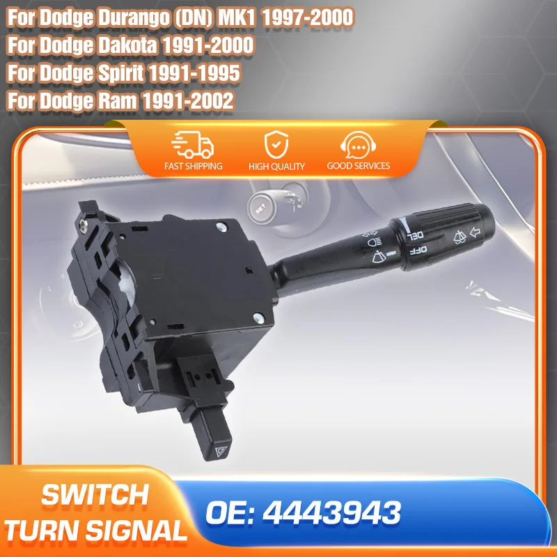 

Directional Turn Signal Switch For Dodge Ram 1991-2002 Dodge Durango Dakota Spirit 4443943 Car Headlight Steering Column Switch