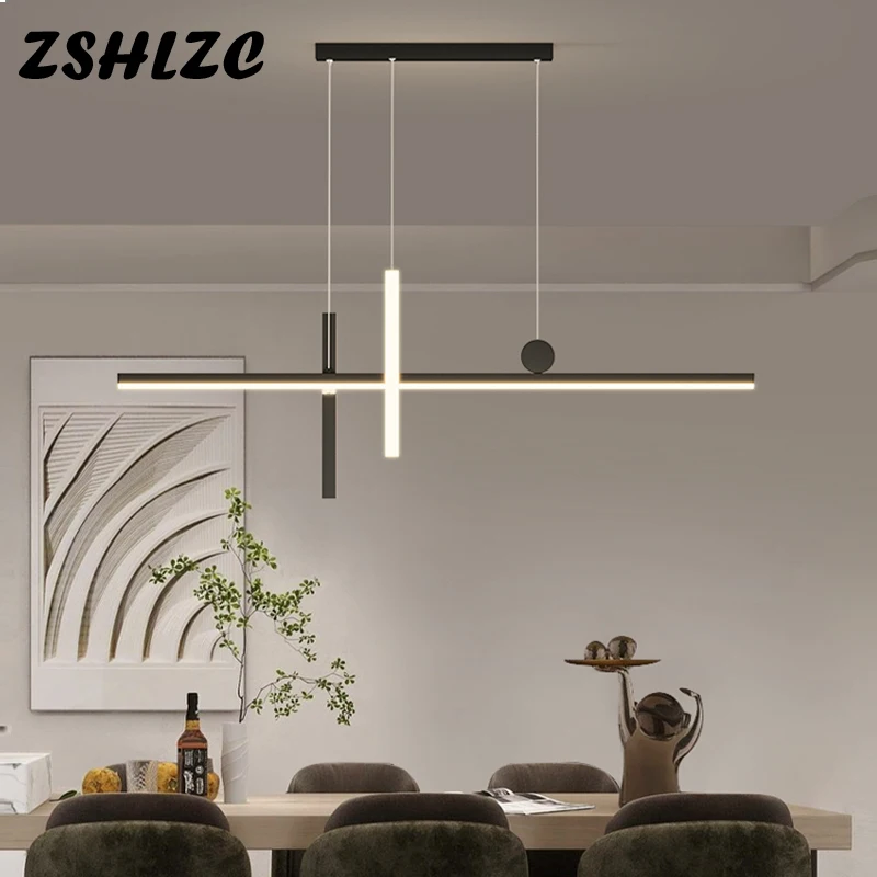 

Modern Led Pendant Lamp Home Hanging Lighting For Living Room Dining Room Kitchen Bar Office Shop Indoor Pendant Light AC90-260V