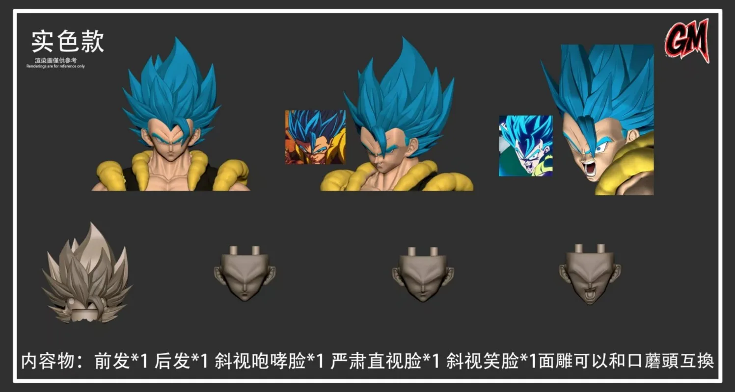 حزمة ملحقات Dragon Ball SHF Gogeta تتكيف مع: Mushroom Hanlin Play/Magic Pact المنقولة Gogeta