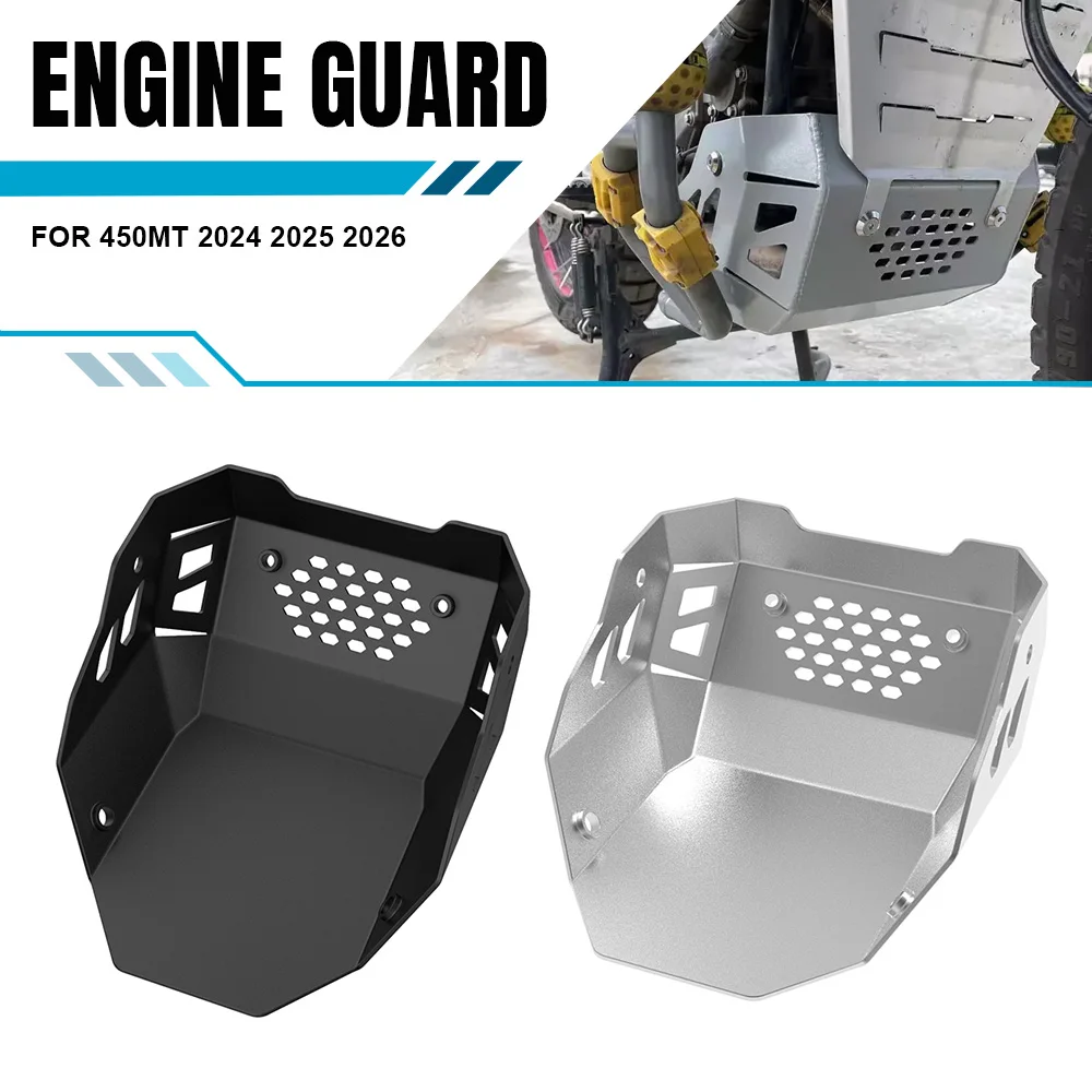 

For CFMOTO 450MT 2024 2025 2026 MT450 MT 450 Motorcycle Engine Protection Cover Base Chassis Guard Skid Plate Under Engine Guard