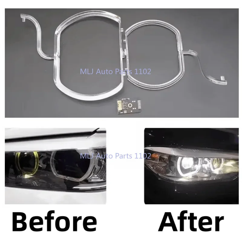FOR BMW 5 Series G30 LOW 2018-2020 Car Headlights DRL Light Strips Angel Eyes Chip Ballast Module Illumination Maintenance Part